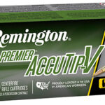 Remington Ammunition 21202 Premier Accutip-V 224 Valkyrie 60 gr AccuTip V Boat Tail 20 Per Box/ 10 Case