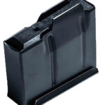 Mdt Sporting Goods Inc 102014BLK AICS Magazine  5rd 308/6.5 Creedmoor Short Action Black Steel w/ Binder Plate