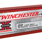 Winchester Ammo X22LRPP1 Super X  22 LR 40 gr Power Point Copper Plated 100 Per Box/ 20 Case