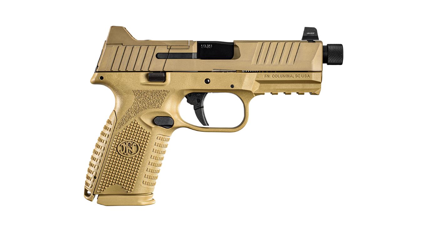 66100745101a.jpg FN 509M Tactical 9mm FDE 4.5in Threaded - Image 1