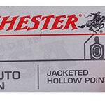 Winchester Ammo USA380JHP USA  380 ACP 95 gr Jacket Hollow Point 50 Per Box/ 10 Case