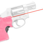 Crimson Trace 01-3480-1 LG-105 Pink Lasergrips  Red Laser Smith & Wesson J-Frame Round Butt